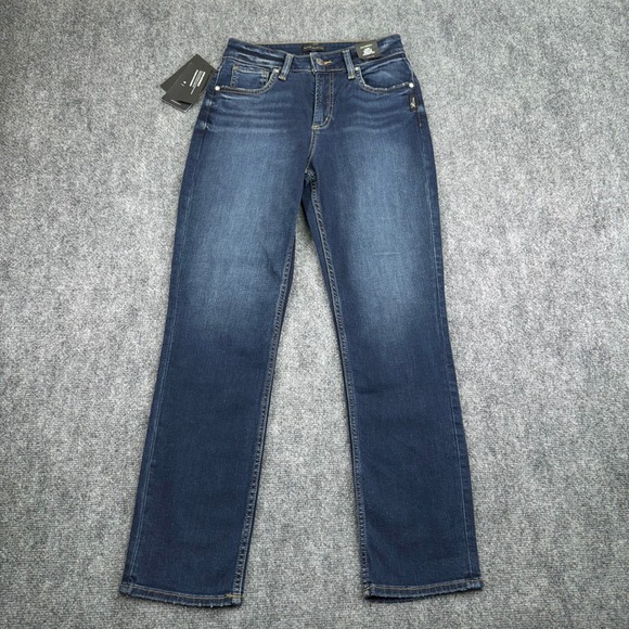 Silver Jeans Womens 29x29 (Fit 28W) Avery Straight Leg Curvy Power Stretch Denim - Picture 1 of 16